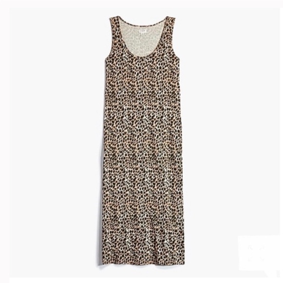 J. Crew Cheetah Print Sleevless Midi Dress - Picture 5 of 9